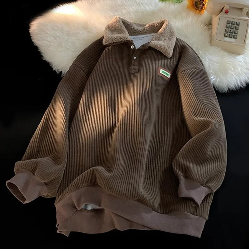 Corduroy Lambwool Pullover